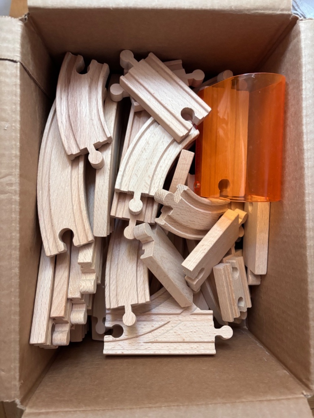37 Wooden Train Track Railway Mix Lot Compatible w Thomas & Friends, Brio, IKEA